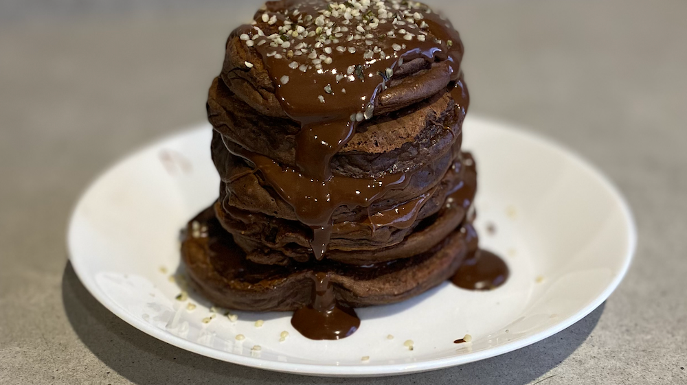 Cacao Protein Mud Pancakes Recipe