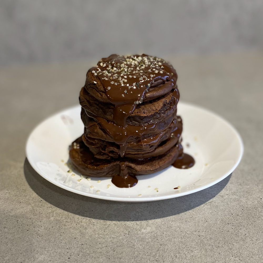 Cacao Protein Mud Pancakes Recipe